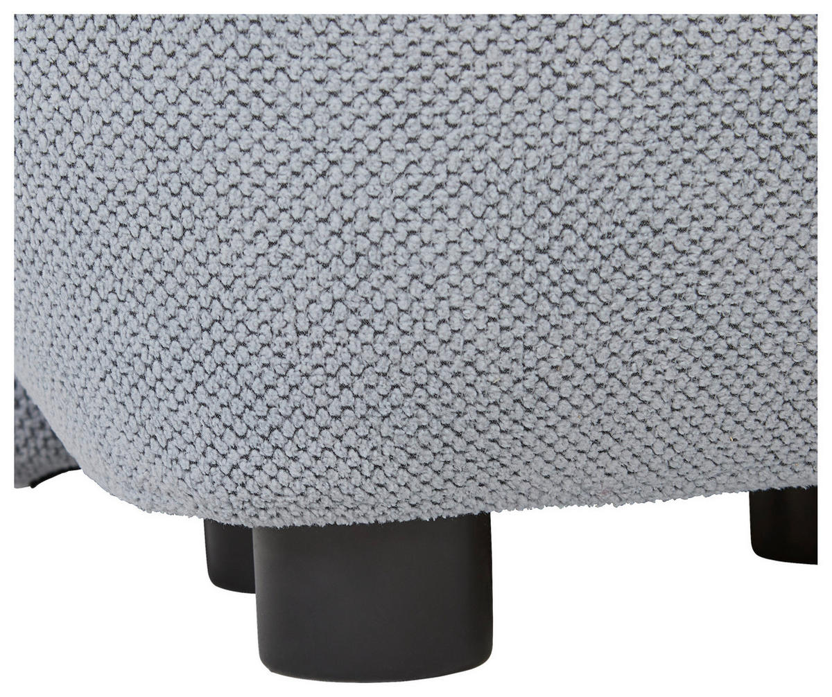ECKSOFA Grau Webstoff  - Schwarz/Grau, MODERN, Kunststoff/Textil (265/175cm) - Carryhome