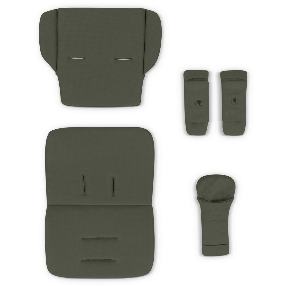 KINDERWAGENEINLAGE Einlagen-Set Buggy  - Olivgrün, Basics, Textil (31,5/27/6,5cm) - ABC Design