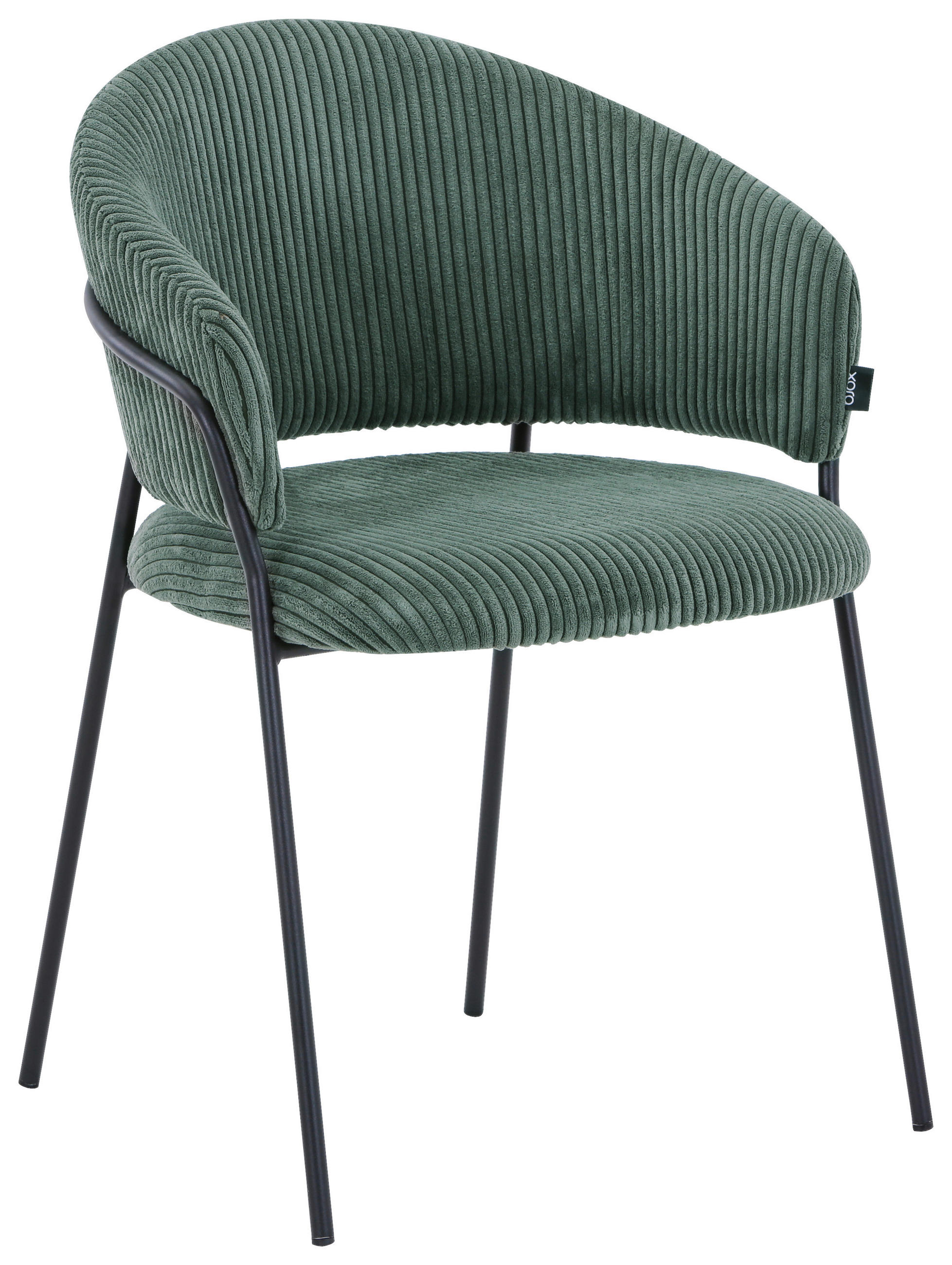 STOLICA zelena, crna metal, tekstil - zelena/crna, metal/tekstil (57/80/55cm) - Hom`in
