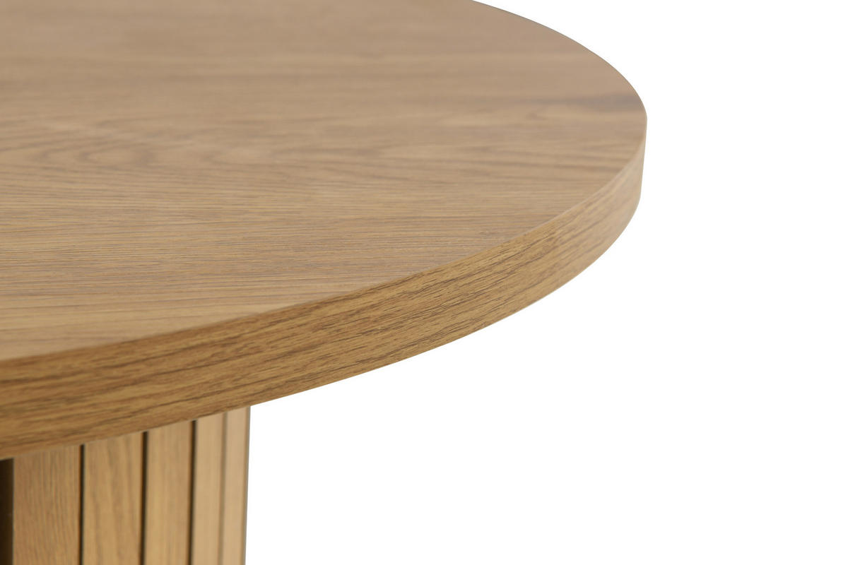 COUCHTISCH 80/80/42 cm rund Eichefarben  - Eichefarben, Design, Holzwerkstoff (80/80/42cm) - Carryhome