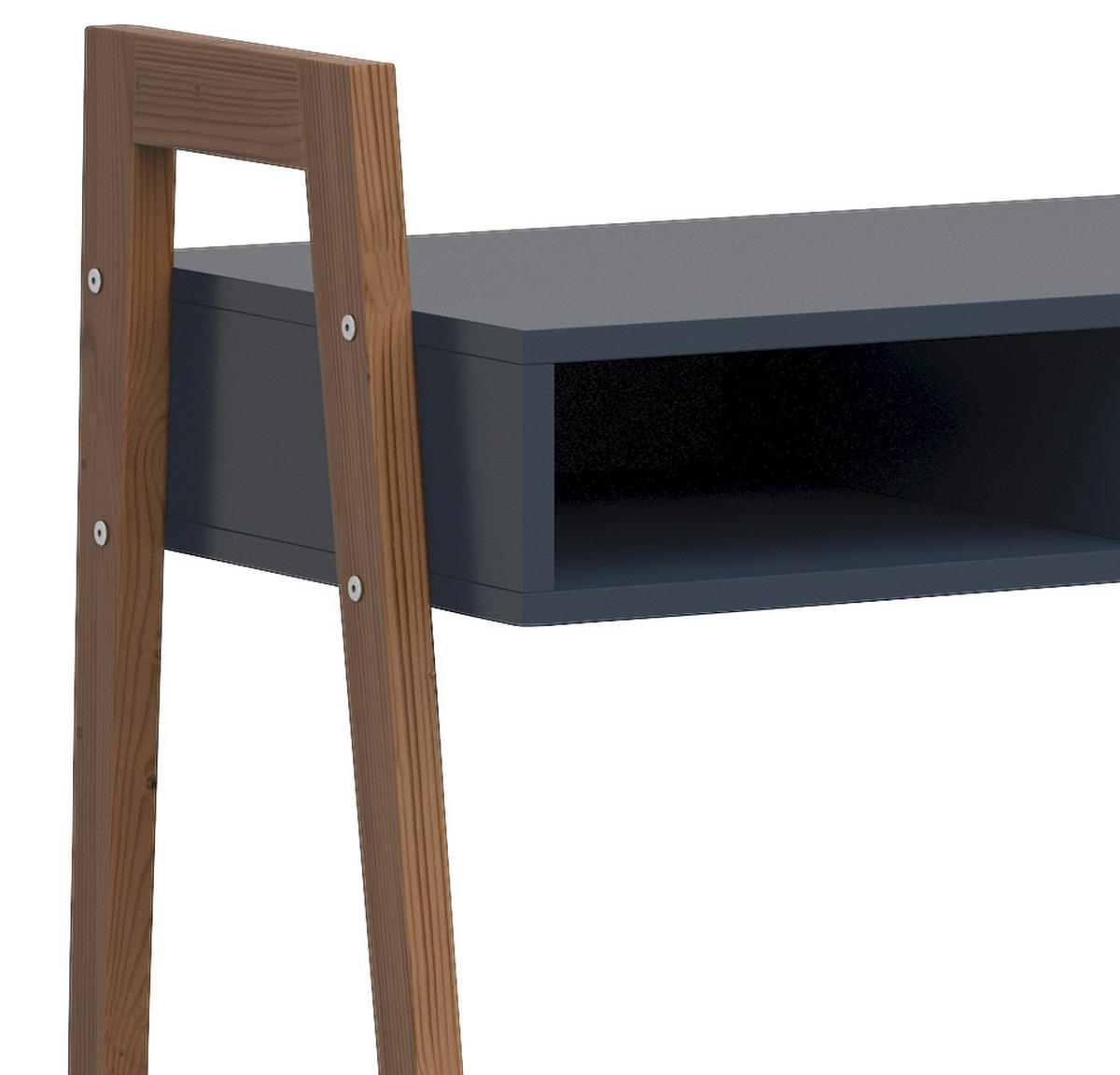 KONSOLENTISCH in Holzwerkstoff   86/95,5/48 cm  - Blau/Lärchefarben, KONVENTIONELL, Holzwerkstoff (86/95,5/48cm) - MID.YOU
