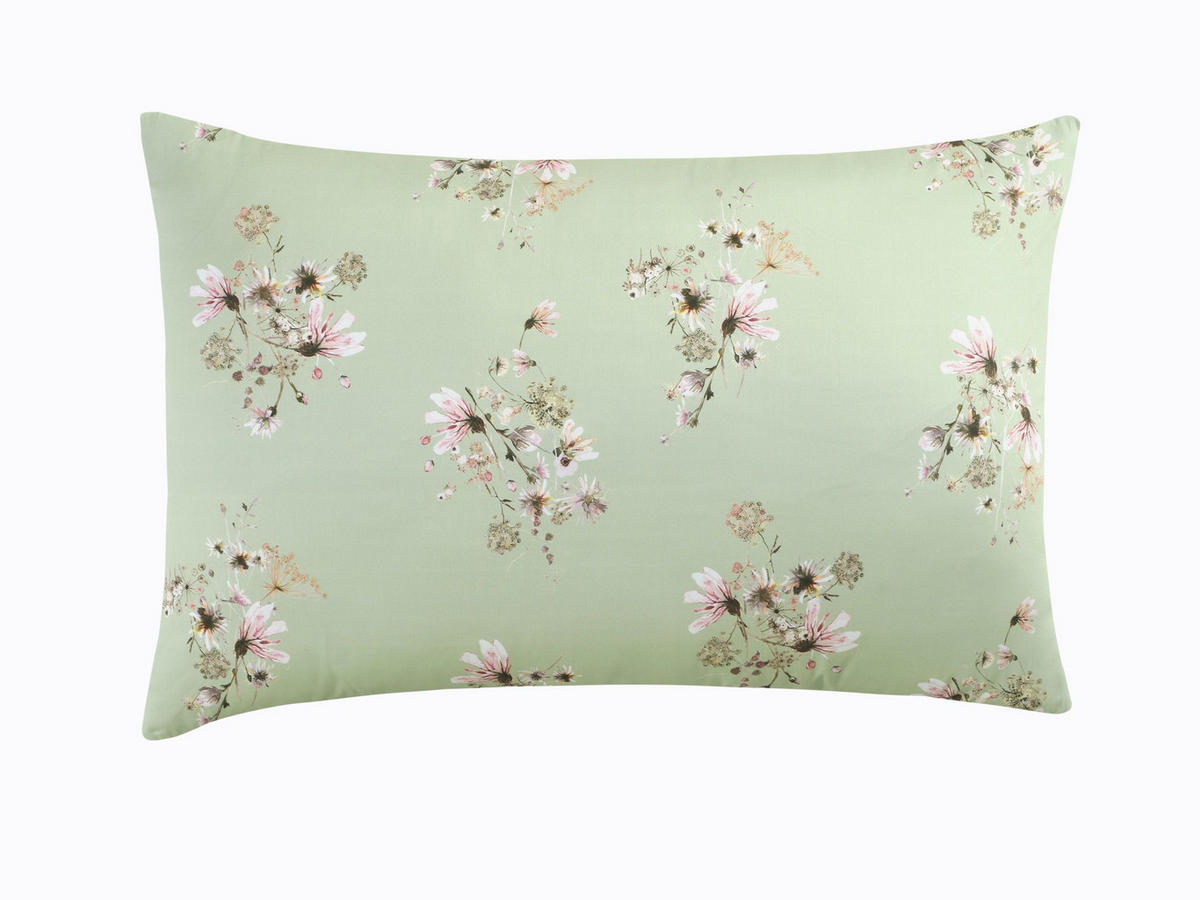 BETTWÄSCHESET Satin 160/210 cm  50 cm/70 cm  - Mintgrün, Basics, Textil (160/210cm) - Ambiente