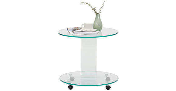 BEISTELLTISCH in Glas 55/45/51 cm  - Design, Glas (55/45/51cm) - Xora