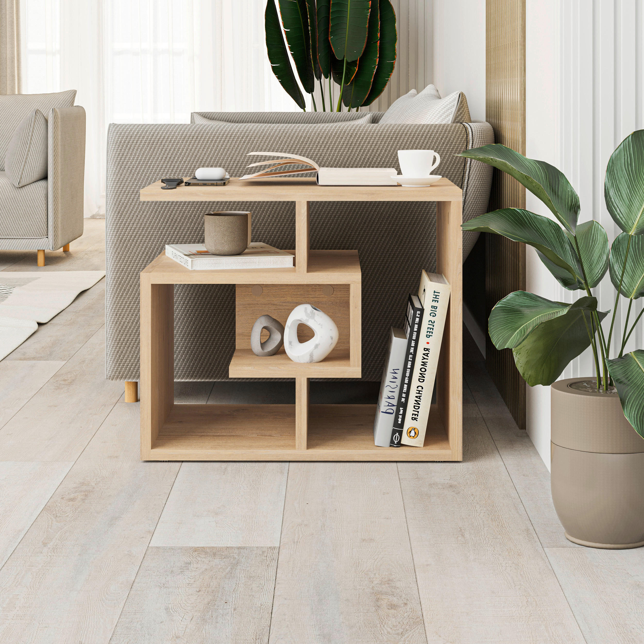 COUCHTISCH in Holzwerkstoff   - Eichefarben, Design, Holzwerkstoff (54/45/40cm) - Livetastic