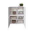 HIGHBOARD  99,4/119,4/39,8 cm  - Silberfarben/Weiß, Design, Holzwerkstoff/Kunststoff (99,4/119,4/39,8cm) - Xora