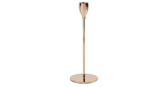 STABKERZENHALTER - Goldfarben, Basics, Metall (8/22,5cm) - Ambia Home