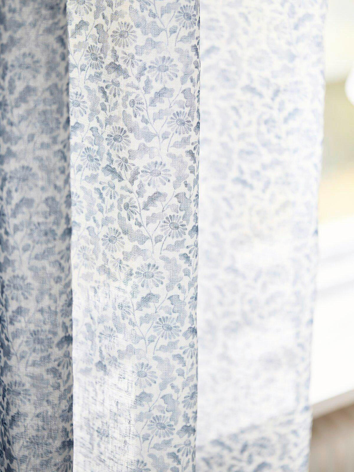 FERTIGVORHANG halbtransparent  - Blau, Design, Textil (140/280cm) - Svanefors