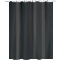 DUSCHVORHANG 120/200 cm  - Schwarz, Basics, Textil (120/200cm) - MSV