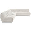ECKSOFA in Cord Weiss  - Weiss, Trend, Textil (315/285cm) - Livetastic