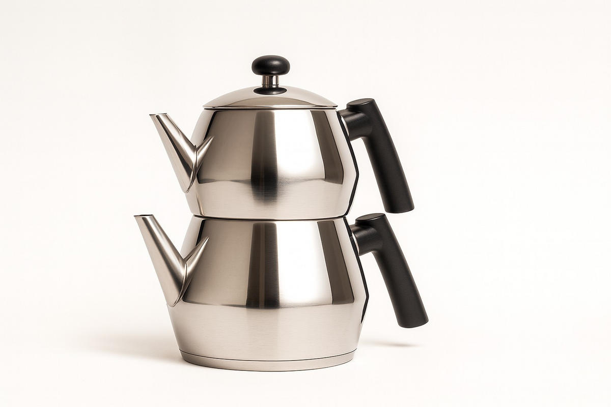 TEEKANNENSET Schäfer  - Edelstahlfarben, Basics, Metall