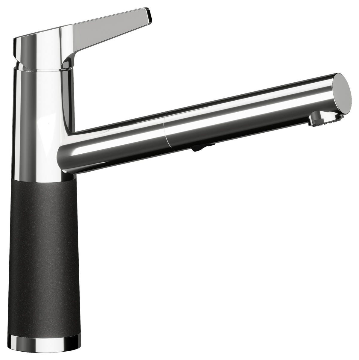 KÜCHENARMATUR 554120STO  - Chromfarben/Dunkelgrau, Basics, Stein/Metall (5,2/23,3/20,9cm) - Schock