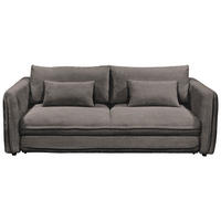 SCHLAFSOFA in Mikrovelours Braun  - Schwarz/Braun, Konventionell, Kunststoff/Textil (237/94/117cm) - MID.YOU