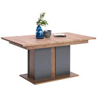 TRPEZARIJSKI STO  grafitno siva, boja hrasta   - boja hrasta/grafitno siva, Moderno, pločasti materijal (160/90/76cm) - Hom`in