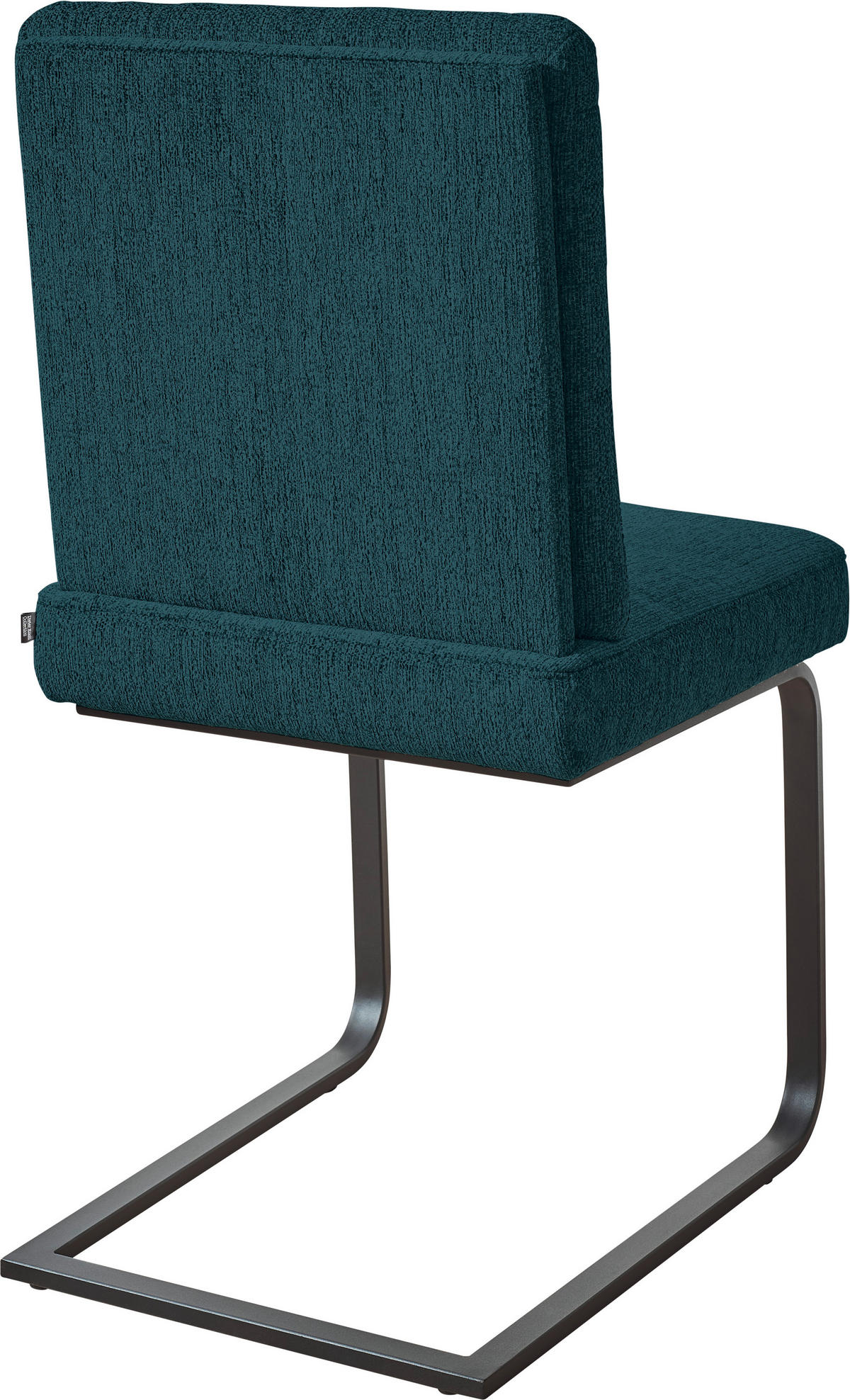 SCHWINGSTUHL  in Stahl Chenille  - Schwarz/Dunkelblau, Design, Textil/Metall (46/92/60cm) - Dieter Knoll