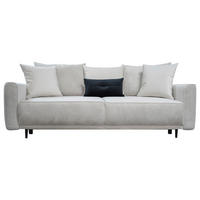 SOFFA i trä grå  - svart/grå, Modern, trä (247/91/106cm) - Carryhome