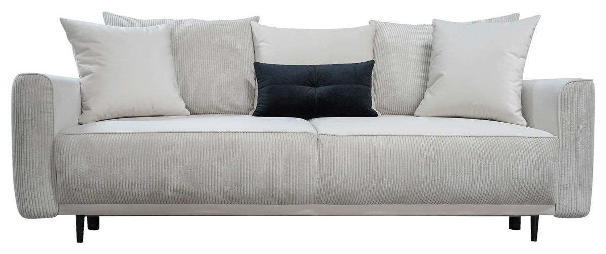 SOFFA i trä grå  - svart/grå, Modern, trä (247/91/106cm) - Carryhome