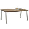 ESSTISCH in Holz, Metall 160/100/77 cm  - Nussbaumfarben, Design, Holz/Metall (160/100/77cm) - Bert Plantagie