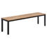 SITZBANK Buche massiv Buchefarben - Buchefarben/Schwarz, Natur, Holz/Metall (160/45/40cm) - Carryhome SITZBANK Buche massiv Buchefarben - Buchefarben/Schwarz, Natur, Holz/Metall (160/45/40cm) - Carryhome