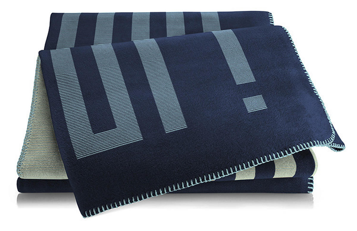 WOHNDECKE JOOP! FS 2026 150/200 cm  - Pastellblau/Dunkelblau, Basics, Textil (150/200cm) - Joop!