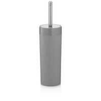 WC-BÜRSTENGARNITUR in Metall    - Hellgrau, Basics, Kunststoff/Metall (9/37,5cm) - Kela