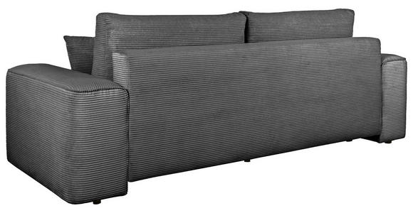 SCHLAFSOFA  mit Rücken echt, Armteil links, Armteil rechts Cord Anthrazit  - Anthrazit/Schwarz, Design, Kunststoff/Textil (261/95/108cm) - Xora