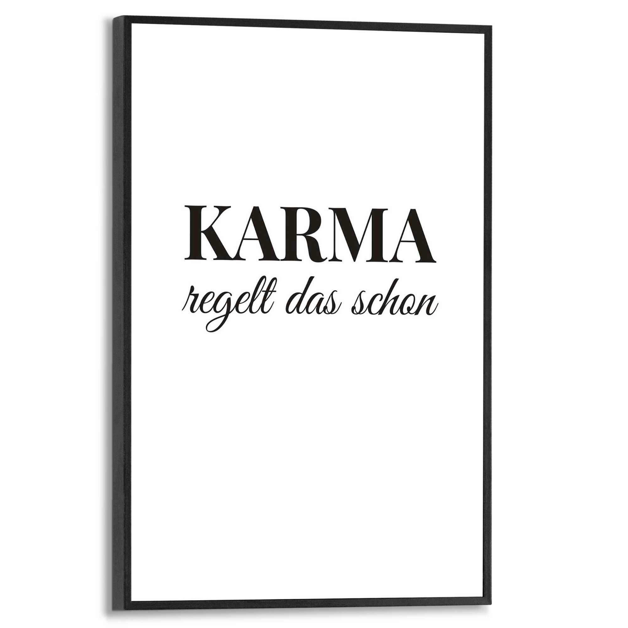 BILD 20/30 cm  - Schwarz, Trend, Holzwerkstoff (20/30cm) - Reinders!