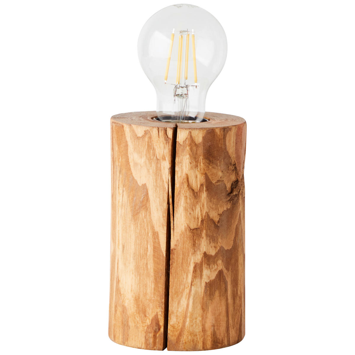 TISCHLEUCHTE Trabo 10/15 cm   - Kieferfarben, Natur, Holz (10/15cm) - Brilliant