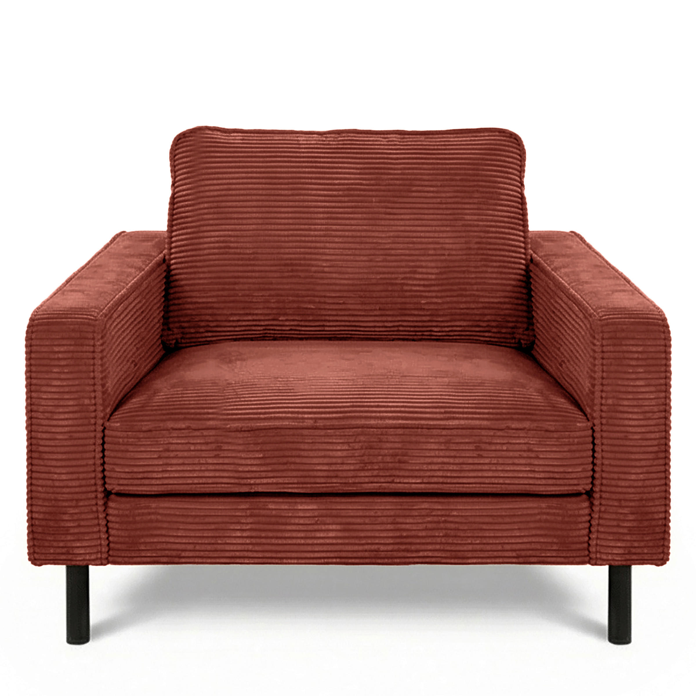FOTELJA tekstil  crvena   - crna/crvena, Design, tekstil/metal (88/85/92cm) - Livetastic