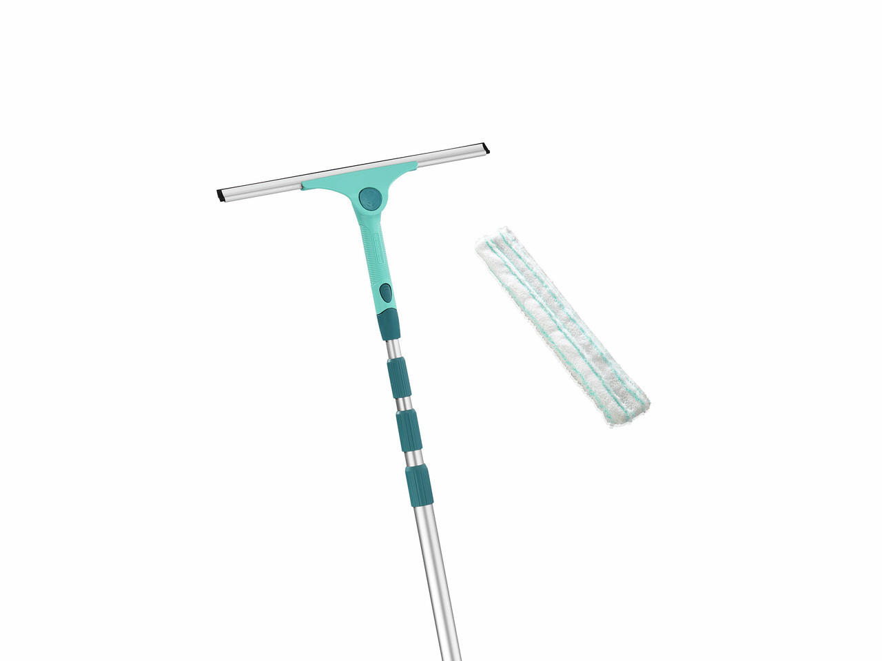 FENSTERWISCHER  - Türkis, Basics, Kunststoff/Textil (418/42cm) - Leifheit