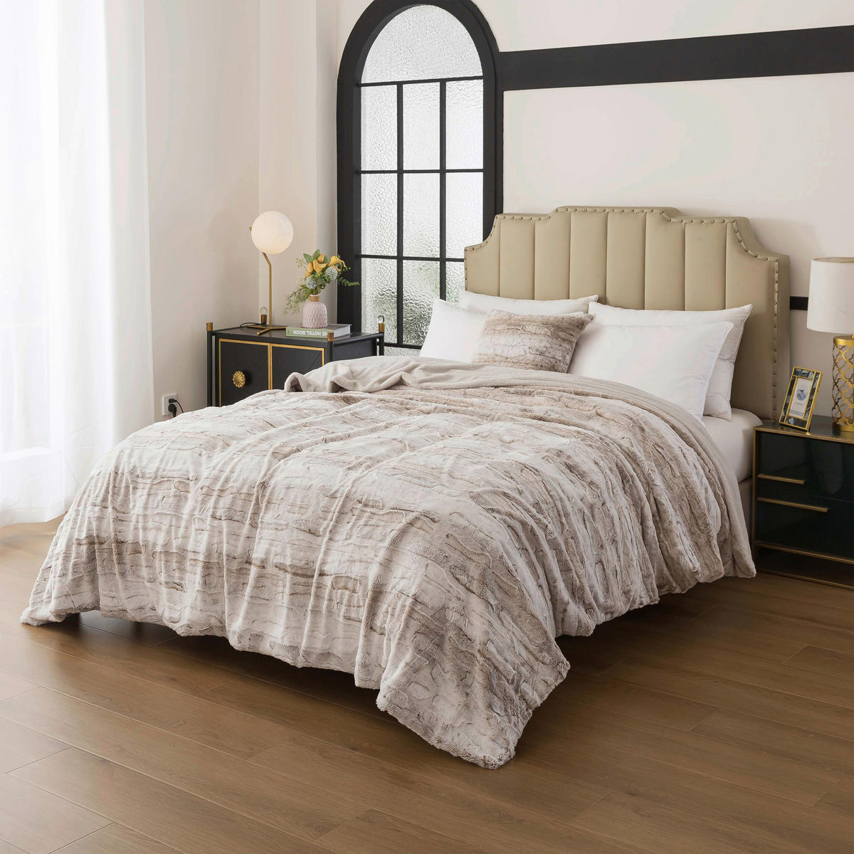 ÁGYTAKARÓ  - bézs, Basics, textil (230/4/250cm)