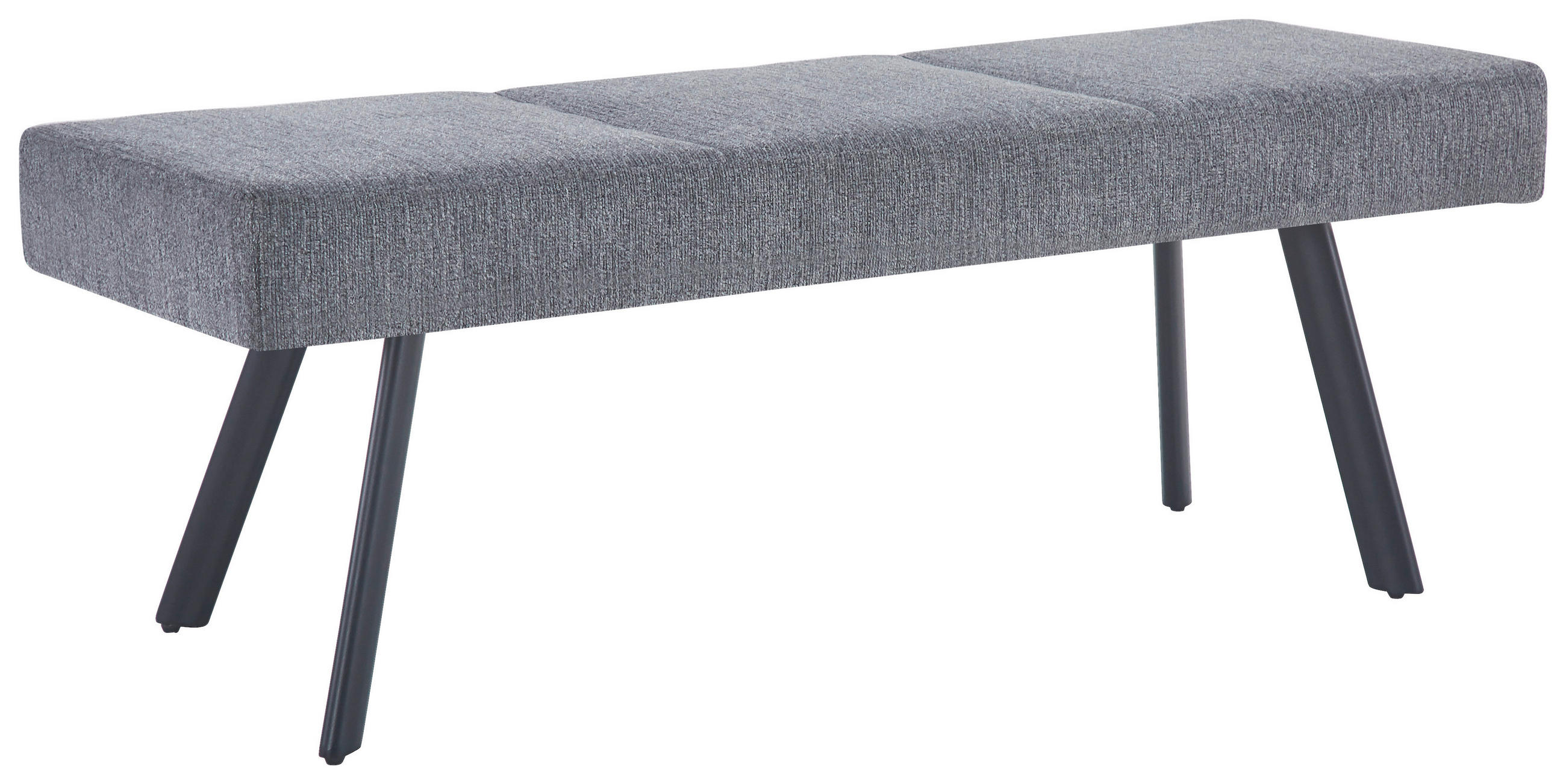 SITZBANK in Metall, Textil Anthrazit  - Anthrazit/Schwarz, KONVENTIONELL, Textil/Metall (140/49/47cm) - MID.YOU