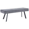 SITZBANK in Metall, Textil Anthrazit  - Anthrazit/Schwarz, KONVENTIONELL, Textil/Metall (140/49/47cm) - MID.YOU