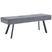 SITZBANK in Metall, Textil Anthrazit  - Anthrazit/Schwarz, KONVENTIONELL, Textil/Metall (140/49/47cm) - MID.YOU