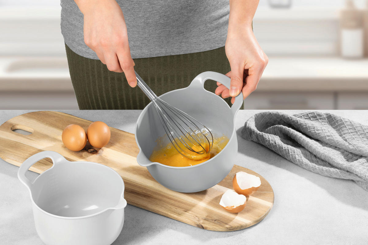 SCHÜSSELSET GOURMETmaxx 4-teilig  - Grau, Basics, Kunststoff (21/15/21cm) - GOURMETMAXX