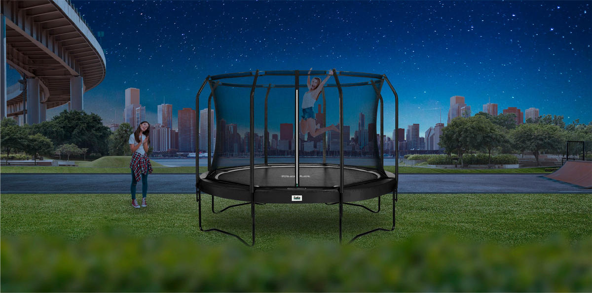 TRAMPOLIN SALTA PREMIUM 554 Salta Premium Black Edition  - KONVENTIONELL, Kunststoff/Metall (305cm) - Salta
