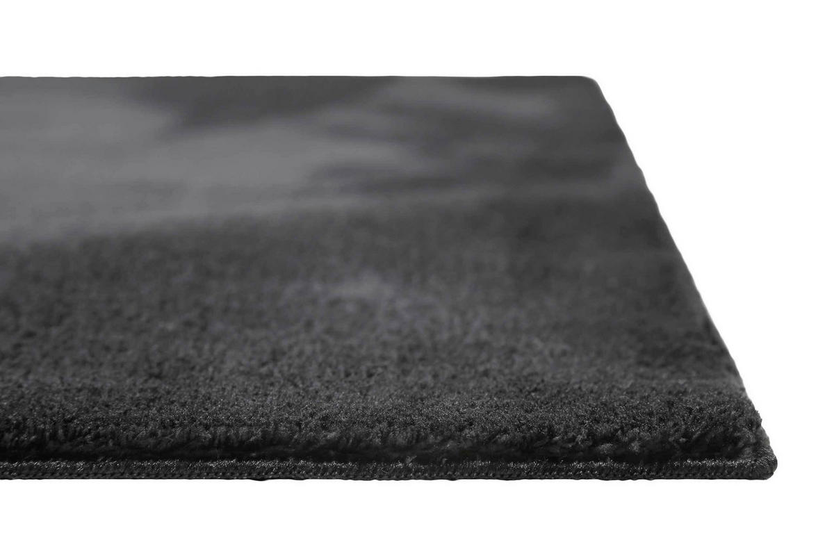 WEBTEPPICH  Wohnzimmer 133/200 cm Lago Schwarz rechteckig  - Schwarz, Basics, Textil (133/200cm)