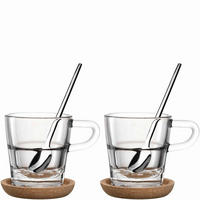 SKODELICA ZA ESPRESO  SENSO  40 ml      - prozorno, Basics, kovina/steklo (17/7,9/7,6cm) - Leonardo