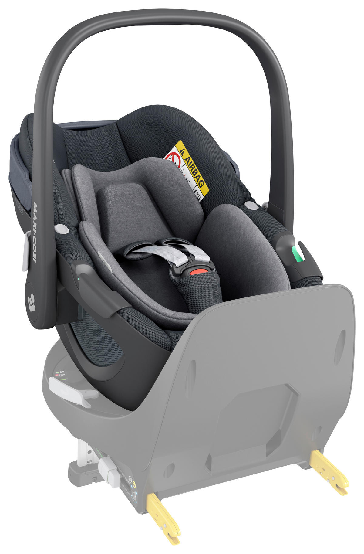 BABYSCHALE Pebble 360 Essential Graphite   - Graphitfarben, Basics, Kunststoff/Textil (44/56/67cm) - Maxi-Cosi