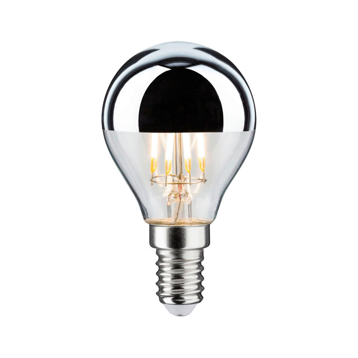 LED-LEUCHTMITTEL   E14 4,8W W 440 lm  - Klar/Silberfarben, Basics, Glas (7,8cm) - Paulmann