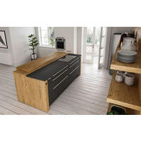 EINBAUKÜCHE QUANTUM-Q  - Eichefarben, Basics, Holz - OSTER