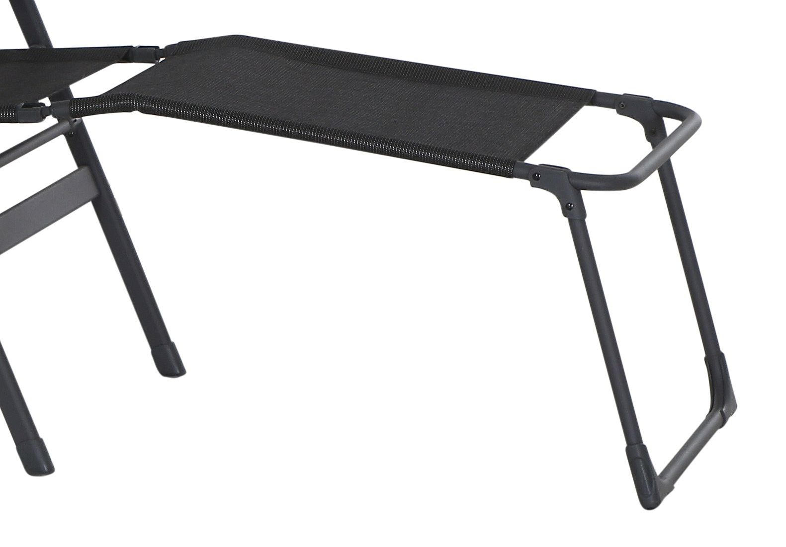 Siena Garden Campinghocker Anthrazit 65 cm