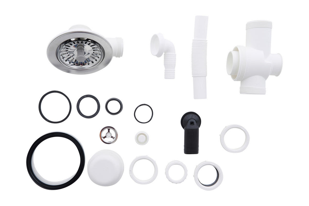 SPÜLE 1712BOSTON86X50S  - Schwarz, Trend, Glas/Kunststoff (86/20/50cm) - Respekta