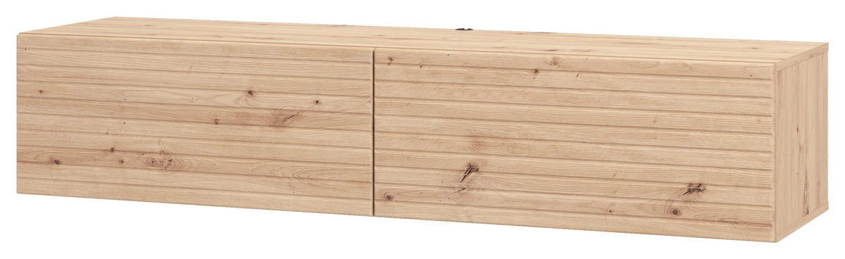 STOJAN NA TV, dub artisan, 154/32/42 cm - dub artisan, Basics, kompozitné drevo (154/32/42cm) - Xora