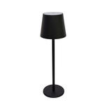 AKKU-TISCHLEUCHTE 11,5/36 cm  - Schwarz, Design, Kunststoff/Metall (11,5/36cm) - Novel