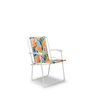 KLAPPSTUHL in Metall, Textil Multicolor, Weiß  - Multicolor/Weiß, Basics, Textil/Metall (56/78/53cm)
