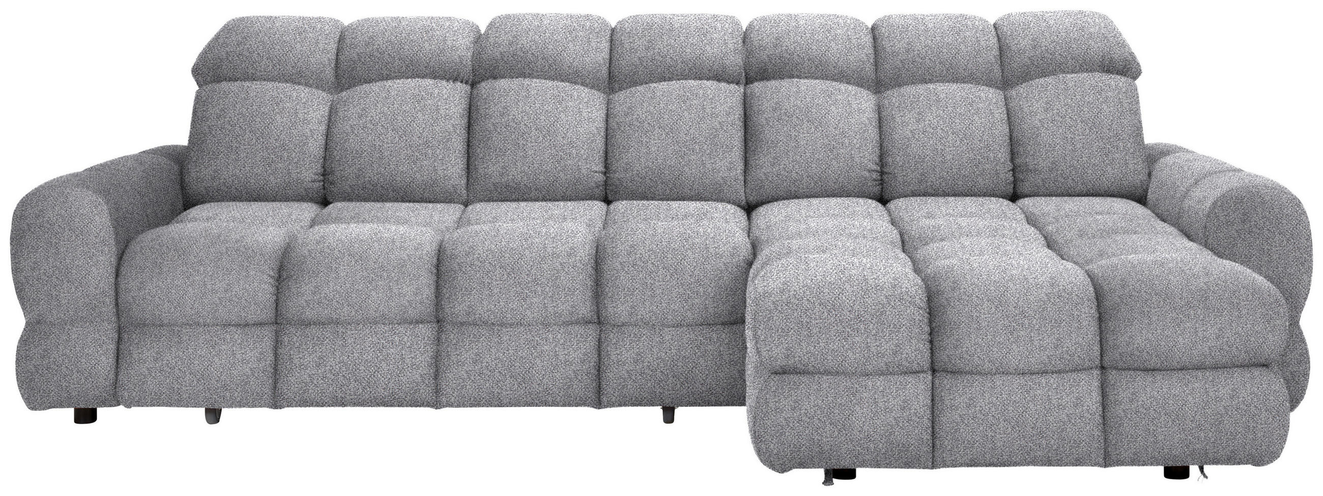 HÖRNSOFFA i velour grå  - svart/grå, Design, textil/plast (283/178cm) - Welnova