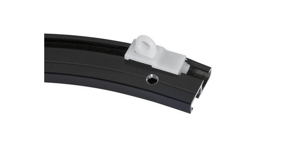 VORHANGSCHIENENZUBEHÖR  - Schwarz, Basics, Metall (21/21/0,7cm) - Homeware