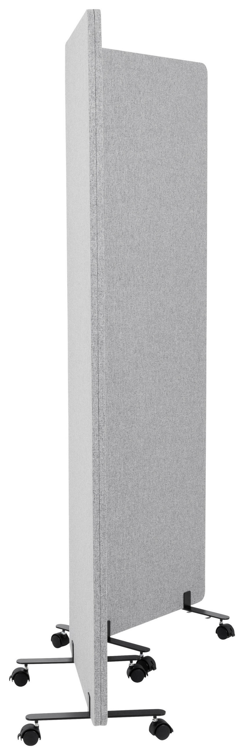 MELLANVÄGG  i metall, plast, textil  ljusgrå  - ljusgrå, Basics, metall/textil (60/177/35cm) - MID.YOU
