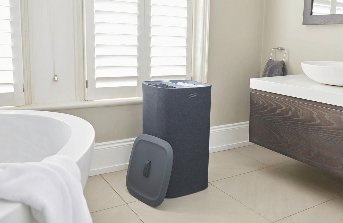 KOŠARA ZA PERILO - črna, Basics, tekstil (39,5/71/39,5cm) - Joseph Joseph