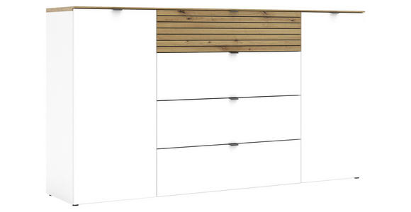 SIDEBOARD  in 181/99/41 cm  - Schwarz/Eiche Artisan, MODERN, Holzwerkstoff/Metall (181/99/41cm) - Voleo